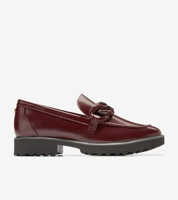 Geneva Chain Loafers Bloodstone Women Cole Haan Loafers and Drivers