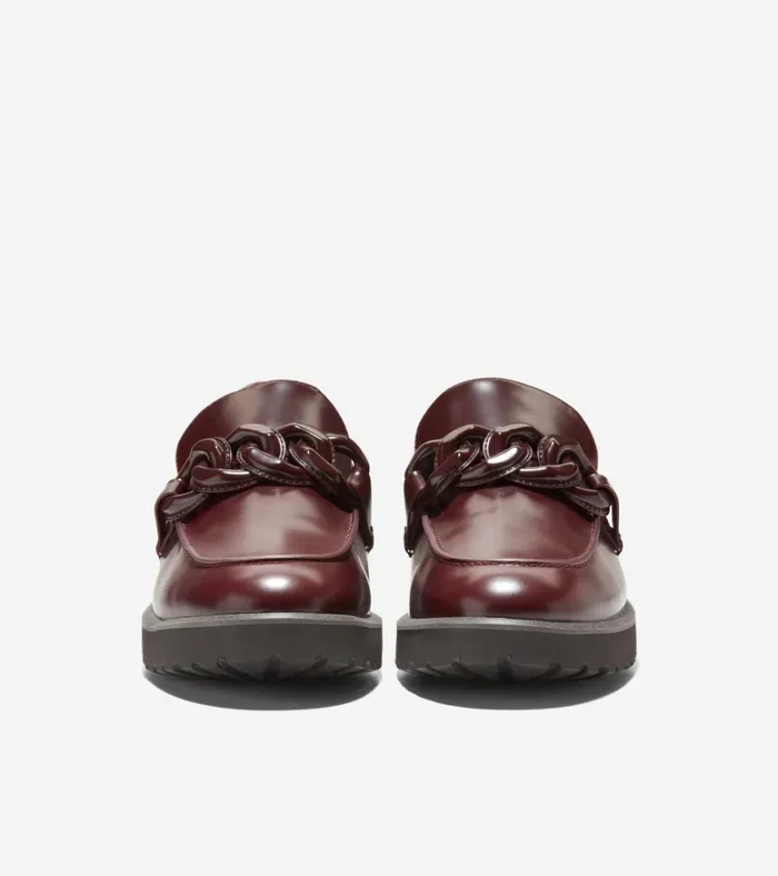 Geneva Chain Loafers Bloodstone Women Cole Haan Loafers and Drivers
