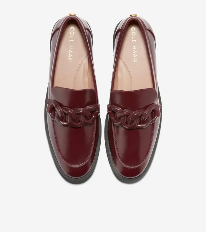 Geneva Chain Loafers Bloodstone Women Cole Haan Loafers and Drivers
