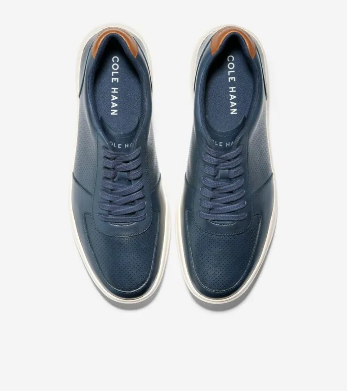 Grand Crosscourt Modern Tennis Sneakers Peacoat Perforatedbritish Tan Men Cole Haan Sneakers