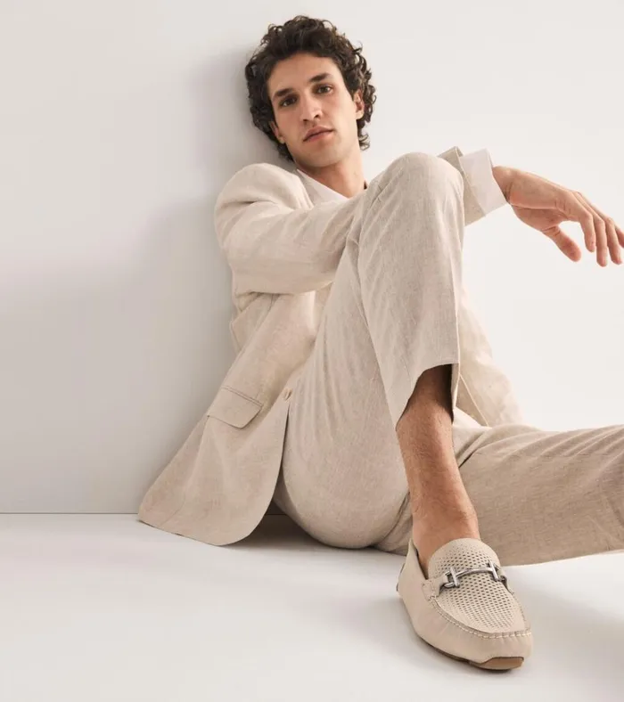 Grand Laser Bit Driving Loafers Sesamegum Men Cole Haan Loafers and Drivers