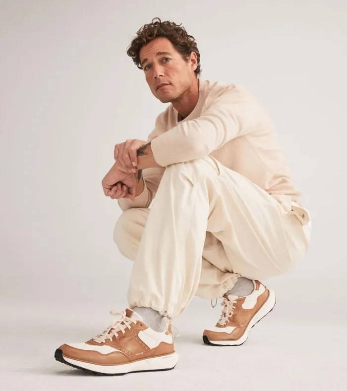 GrandPr Ashland TXT Sneakers Pecan Brownnatural Hemp Canvasivory Men Cole Haan Sneakers
