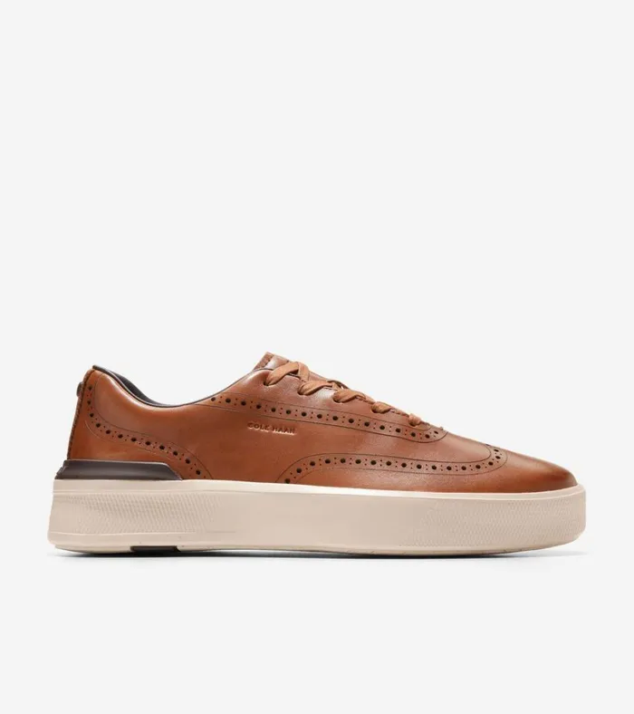 GrandPr Crew Wingtip Sneakers British Tanbirch Men Cole Haan Sneakers