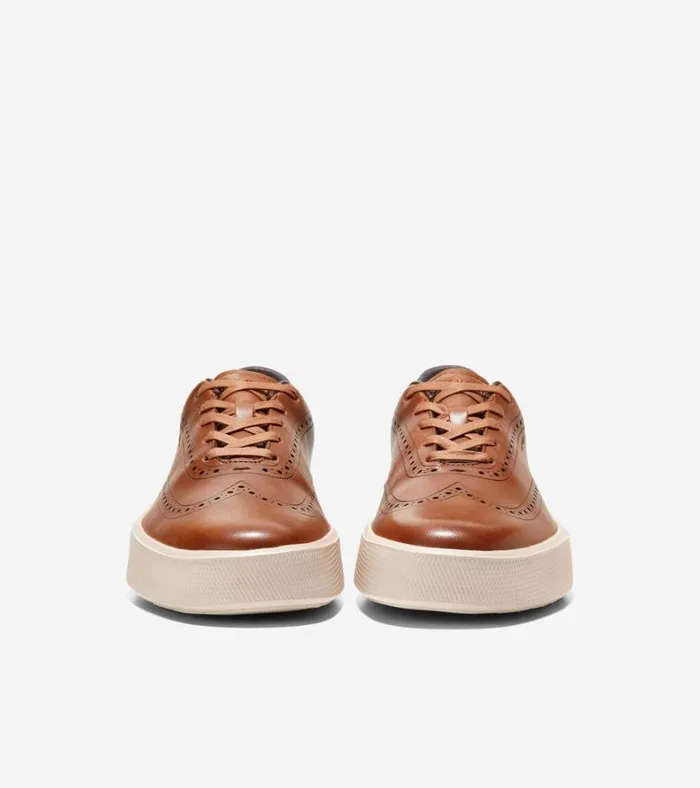 GrandPr Crew Wingtip Sneakers British Tanbirch Men Cole Haan Sneakers