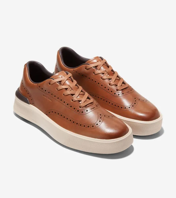 GrandPr Crew Wingtip Sneakers British Tanbirch Men Cole Haan Sneakers