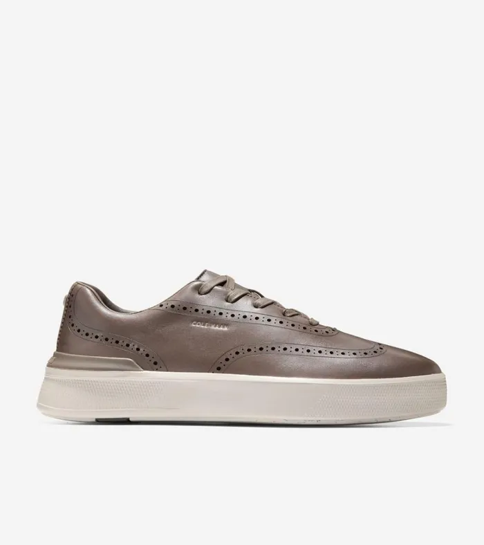 GrandPr Crew Wingtip Sneakers Truffle Brownsilver Lining Men Cole Haan Sneakers