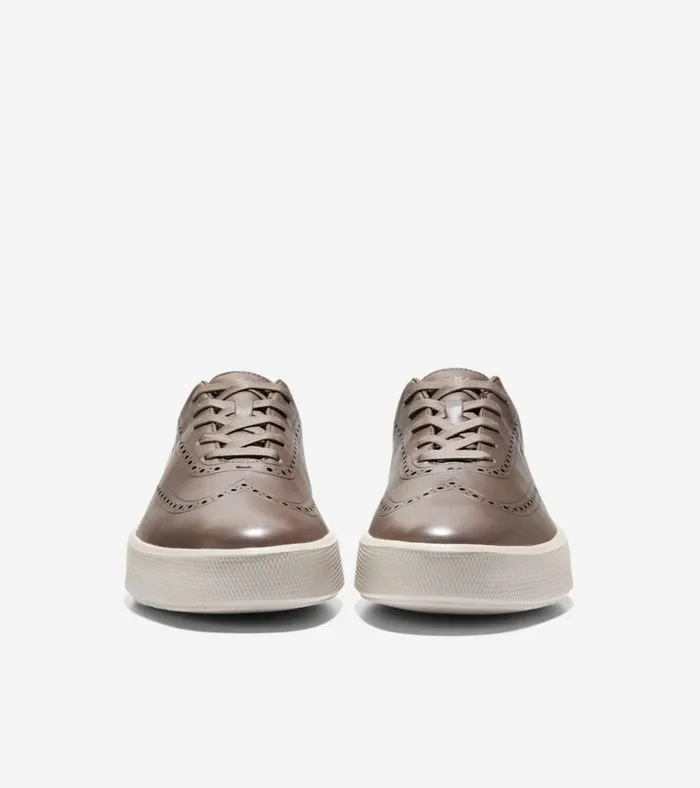 GrandPr Crew Wingtip Sneakers Truffle Brownsilver Lining Men Cole Haan Sneakers