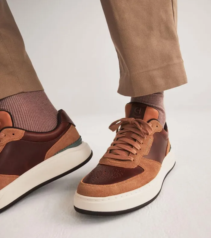GrandPr Crossover Sneakers Acorn Browntrellisivory Men Cole Haan Sneakers