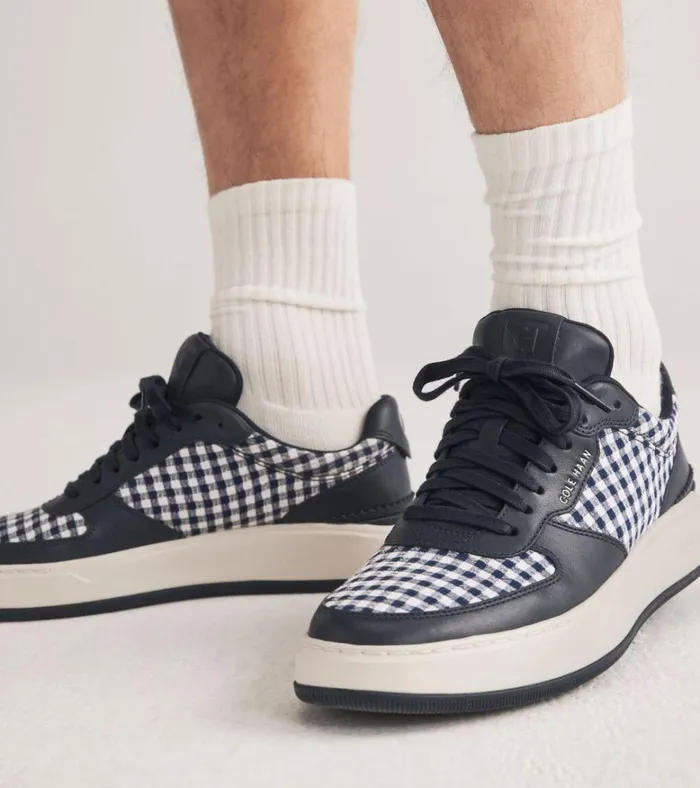 GrandPr Crossover Sneakers Navy Blazerginghamivory Men Cole Haan Sneakers