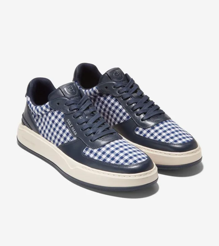 GrandPr Crossover Sneakers Navy Blazerginghamivory Men Cole Haan Sneakers