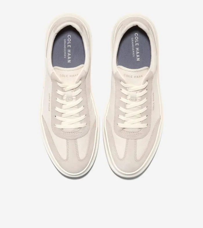 GrandPr Rally Canvas TToe Sneakers Ivorysilver Men Cole Haan Sneakers