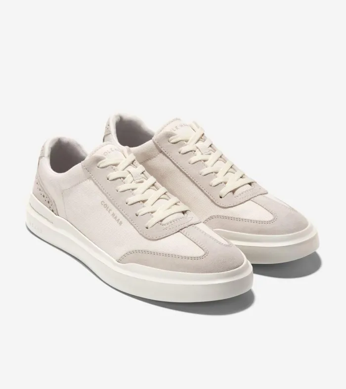 GrandPr Rally Canvas TToe Sneakers Ivorysilver Men Cole Haan Sneakers