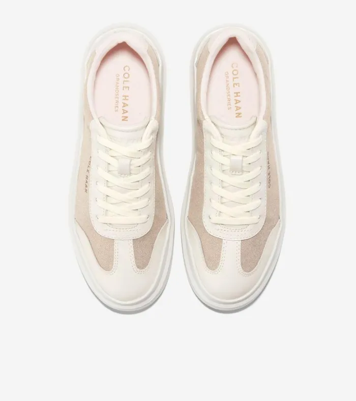 GrandPr Rally Canvas TToe Sneakers Sandollar Canvasivory Women Cole Haan Sneakers