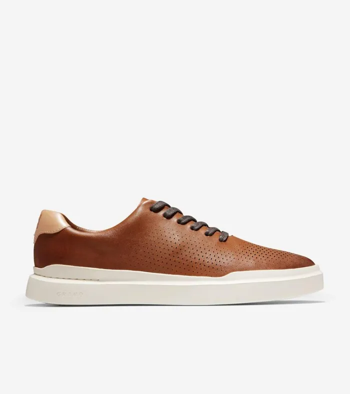 GrandPr Rally Laser Cut Sneakers British Tanivory Men Cole Haan Sneakers
