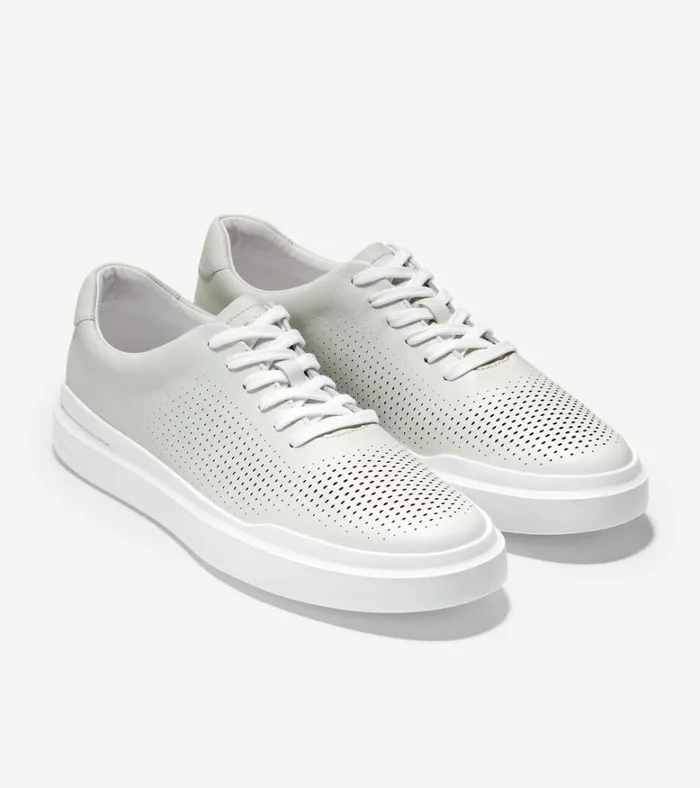 GrandPr Rally Laser Cut Sneakers White Men Cole Haan Sneakers