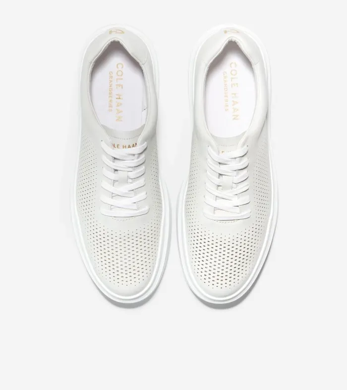 GrandPr Rally Laser Cut Sneakers White Men Cole Haan Sneakers