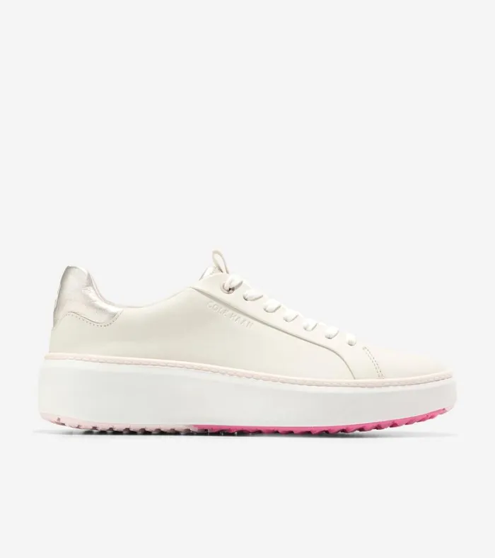 GrandPr Topspin Golf Shoes Silver Birchoptic White Women Cole Haan Golf Shoes