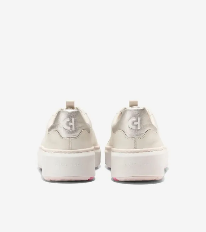 GrandPr Topspin Golf Shoes Silver Birchoptic White Women Cole Haan Golf Shoes