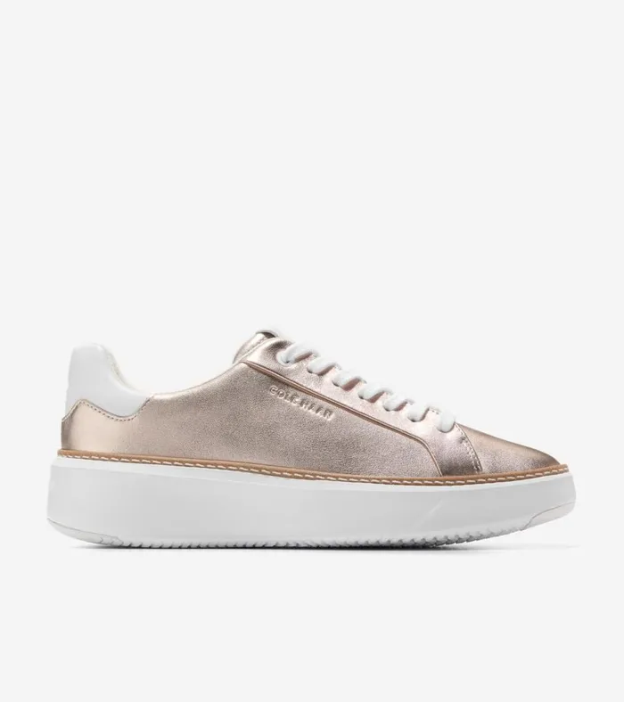 GrandPr Topspin Sneakers Rose Gold Metallic Women Cole Haan Sneakers