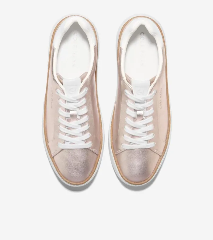 GrandPr Topspin Sneakers Rose Gold Metallic Women Cole Haan Sneakers