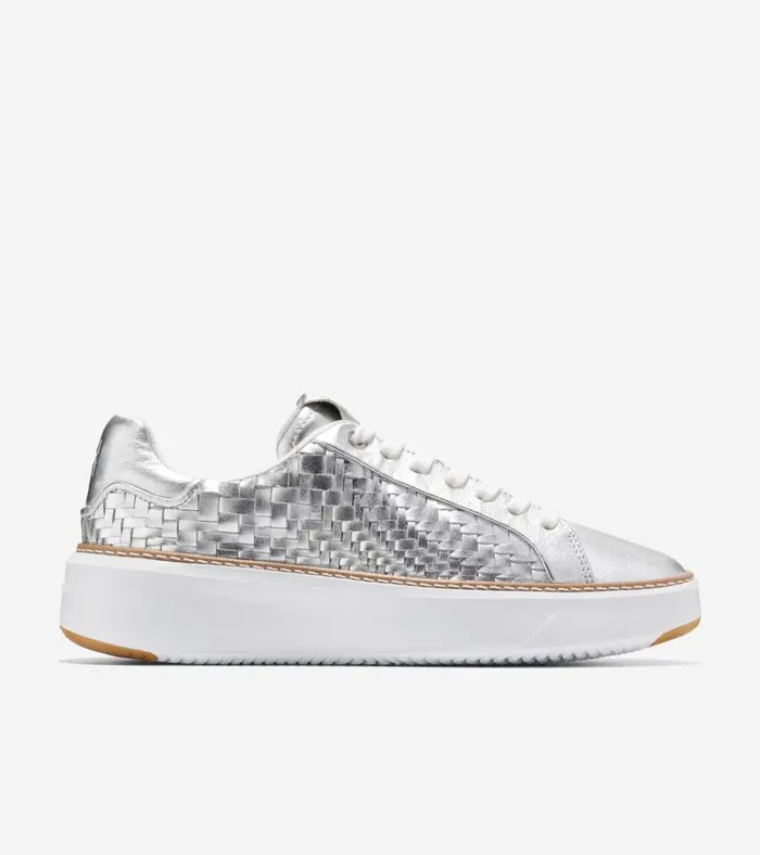 Grandpr Topspin Sneakers Silver Genevieve Weaveoptic White Women Cole Haan Sneakers Grandpr Topspin Sneakers Silver Genevieve Weaveoptic White Women Cole Haan Sneakers