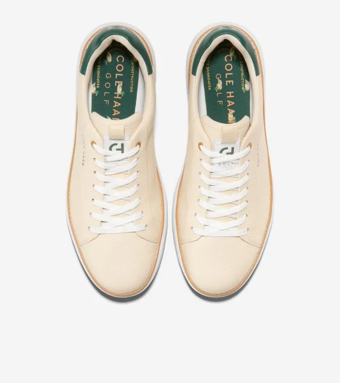 GrandPr Waterproof Topspin Golf Shoes Vanillatrekking Greenoptic White Men Cole Haan Sneakers