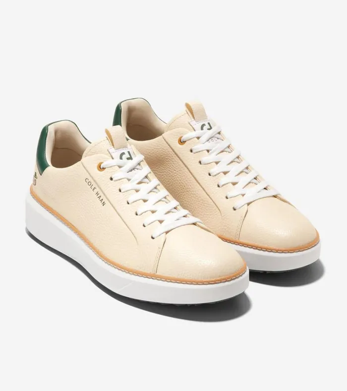 GrandPr Waterproof Topspin Golf Shoes Vanillatrekking Greenoptic White Men Cole Haan Sneakers