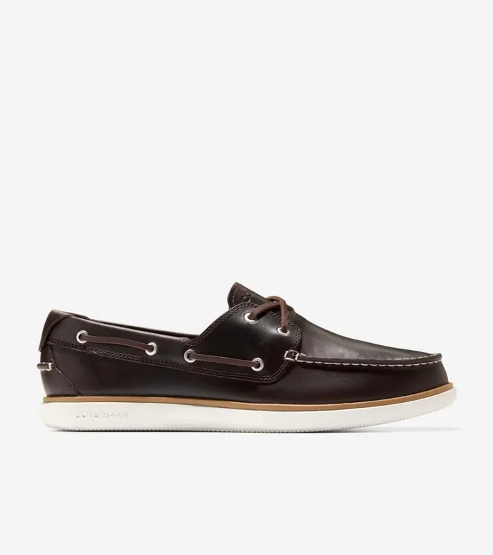 GrandPr Windward Boat Shoes Dark Chocolateivory Men Cole Haan Boat Shoes