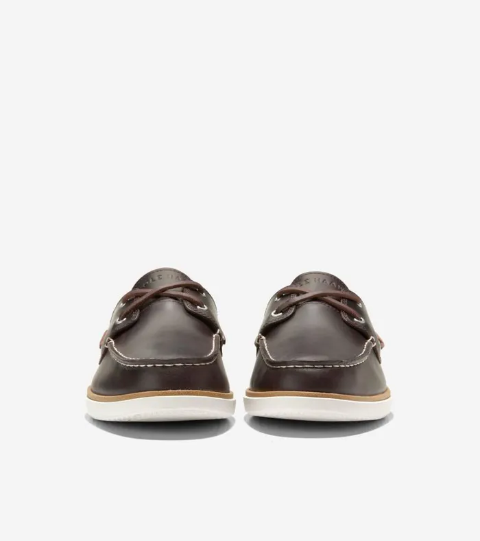 GrandPr Windward Boat Shoes Dark Chocolateivory Men Cole Haan Boat Shoes