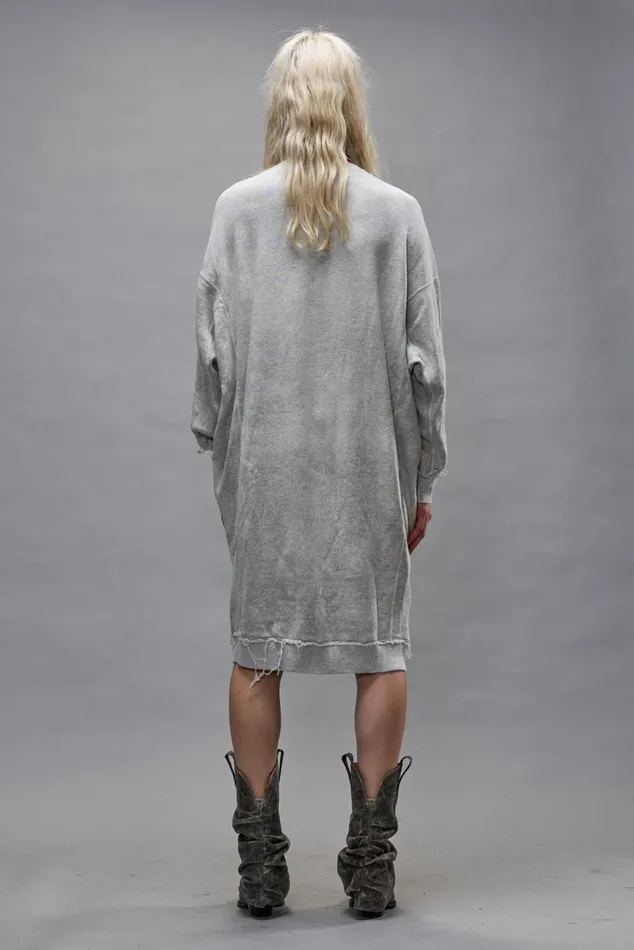 GRUNGE SWEATSHIRT DRESS 8211 HEATHER GREY Women R13 Dresses and Skirts