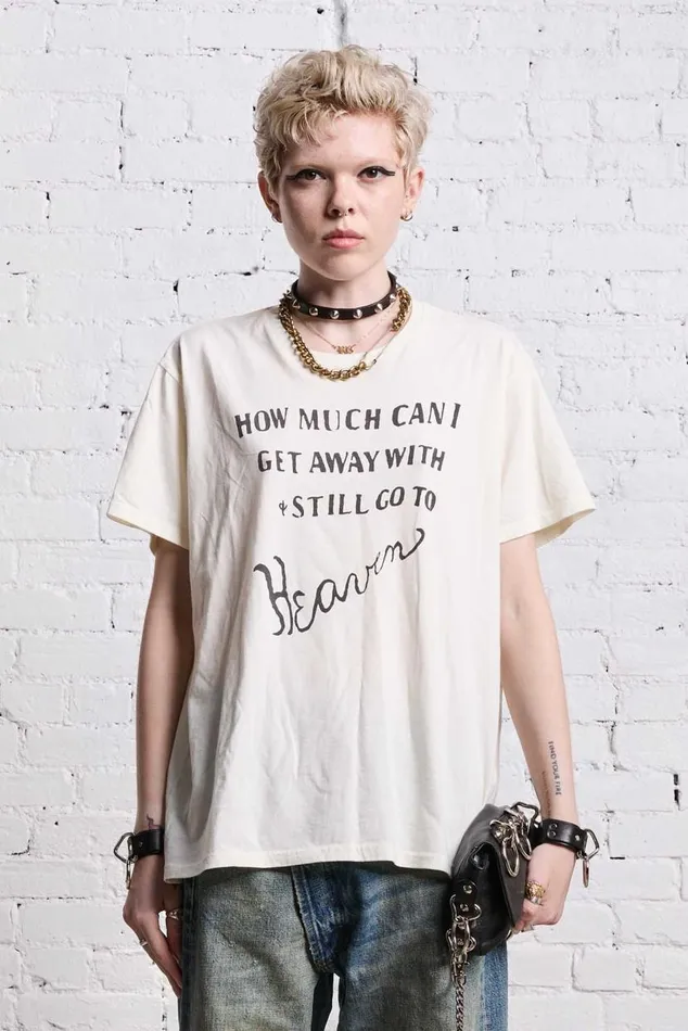 HEAVEN SEEKER BOY T 8211 ECRU Women R13 TShirts