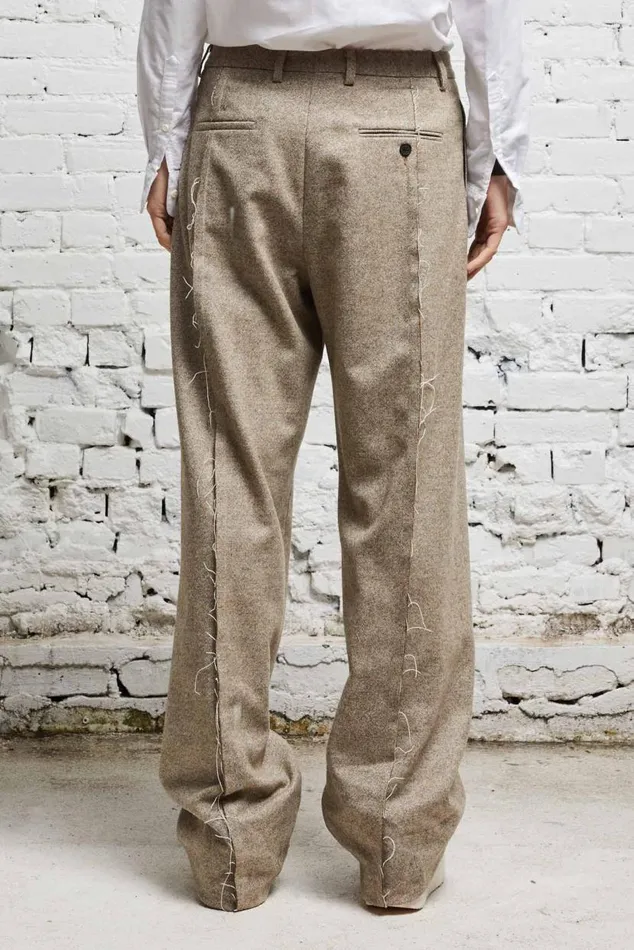 INVERTED TROUSER 8211 OATMEAL Women R13 Pants and Shorts