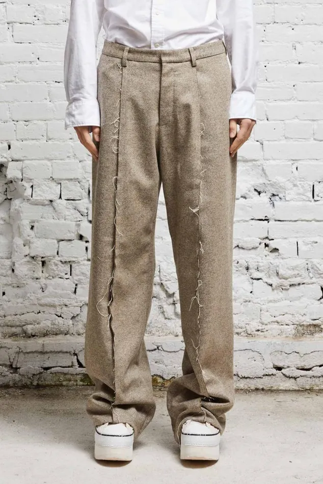 INVERTED TROUSER 8211 OATMEAL Women R13 Pants and Shorts