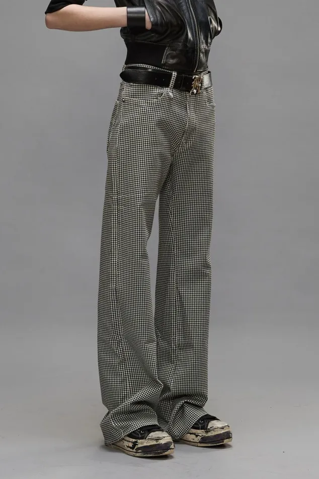 JANE JEAN 8211 PRINTED HOUNDSTOOTH Women R13 Denim
