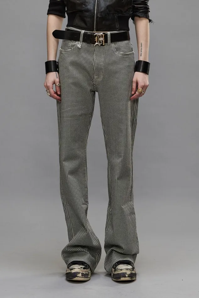 JANE JEAN 8211 PRINTED HOUNDSTOOTH Women R13 Denim