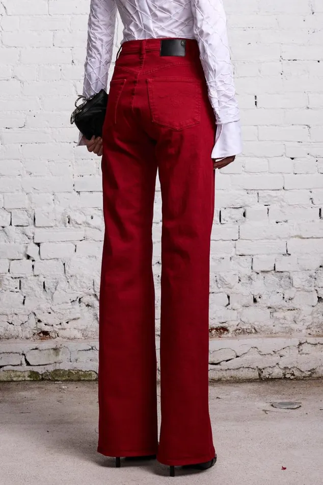 JANE JEAN 8211 VIVID RED STRETCH Women R13 Denim
