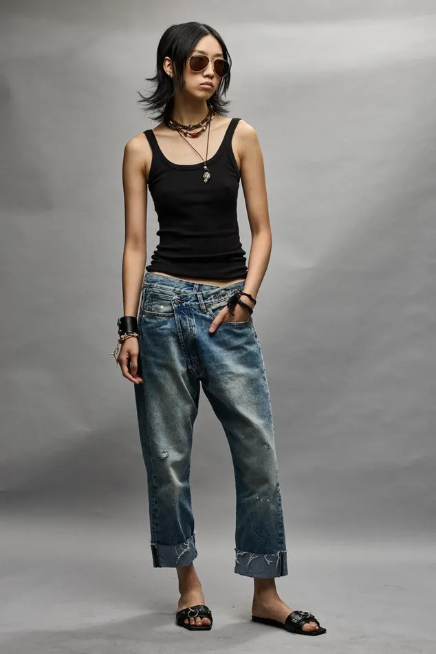 Jasper Crossover Jean Official Site Women R13 Denim