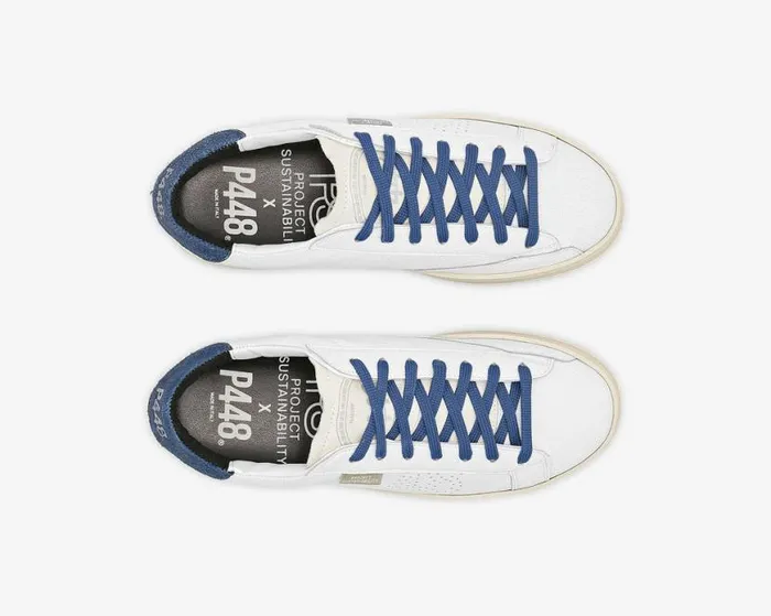 John Lionfish WhiteNavy WomenMen P448 Low Tops