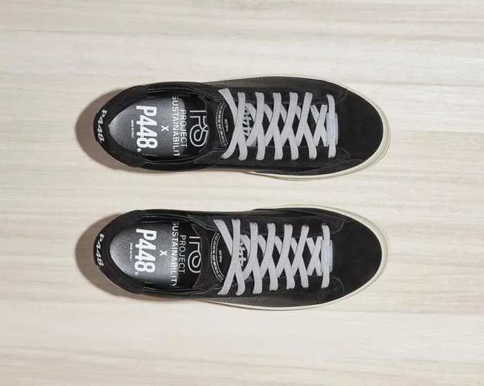 John Recycled Black WomenMen P448 Low Tops