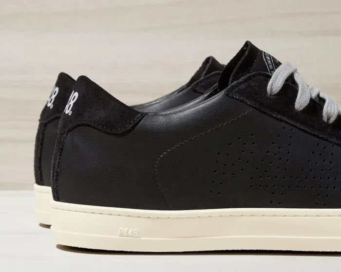 John Recycled Black WomenMen P448 Low Tops