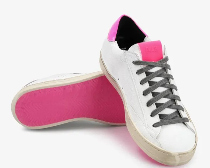 John Recycled WhiteFuchsia Men P448 Low Tops John Recycled WhiteFuchsia Men P448 Low Tops