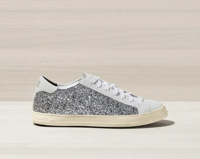 John Recycled WhiteSilver Women P448 Low Tops