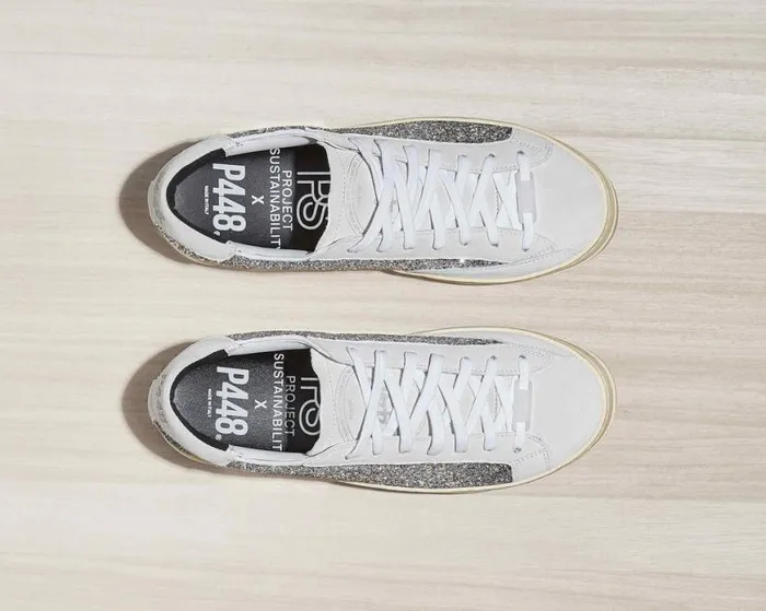 John Recycled WhiteSilver Women P448 Low Tops