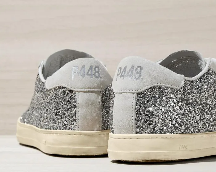 John Recycled WhiteSilver Women P448 Low Tops