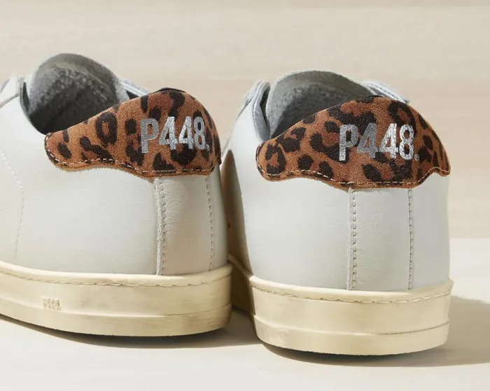 John WhiteLeopard Women P448 Low Tops John WhiteLeopard Women P448 Low Tops