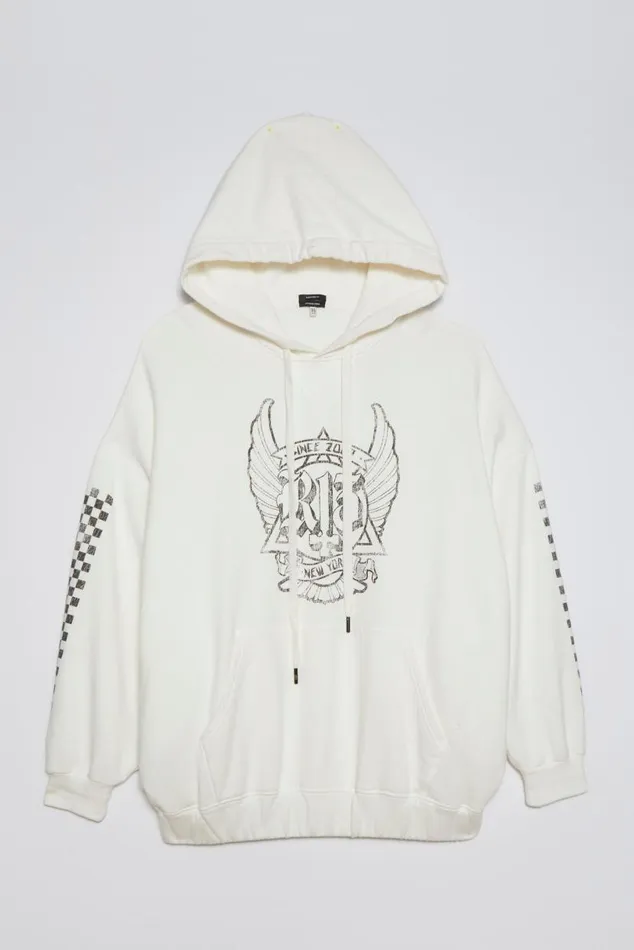 JUMBO SKATE HOODIE 8211 WHITE Women R13 Tops