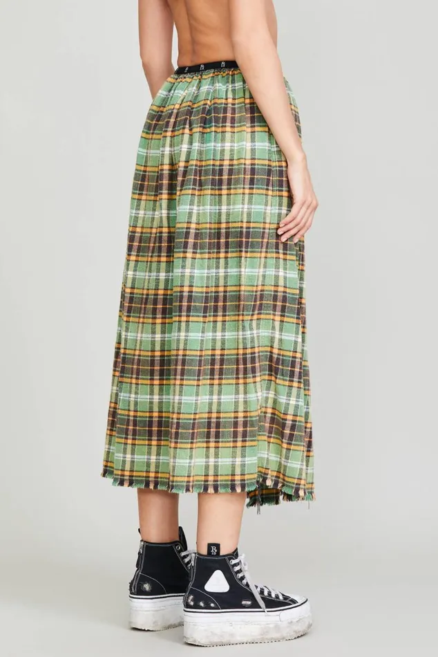 KILT SKIRT 8211 GREEN PLAID Women R13 Dresses and Skirts