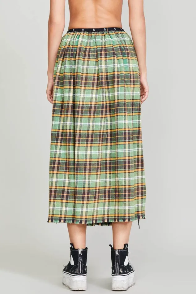 KILT SKIRT 8211 GREEN PLAID Women R13 Dresses and Skirts