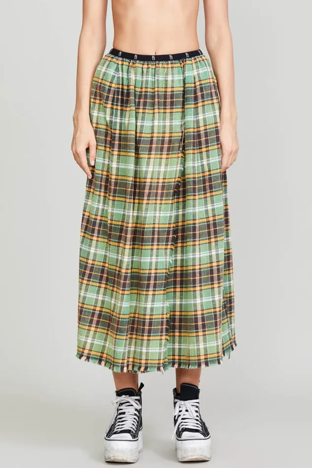 KILT SKIRT 8211 GREEN PLAID Women R13 Dresses and Skirts