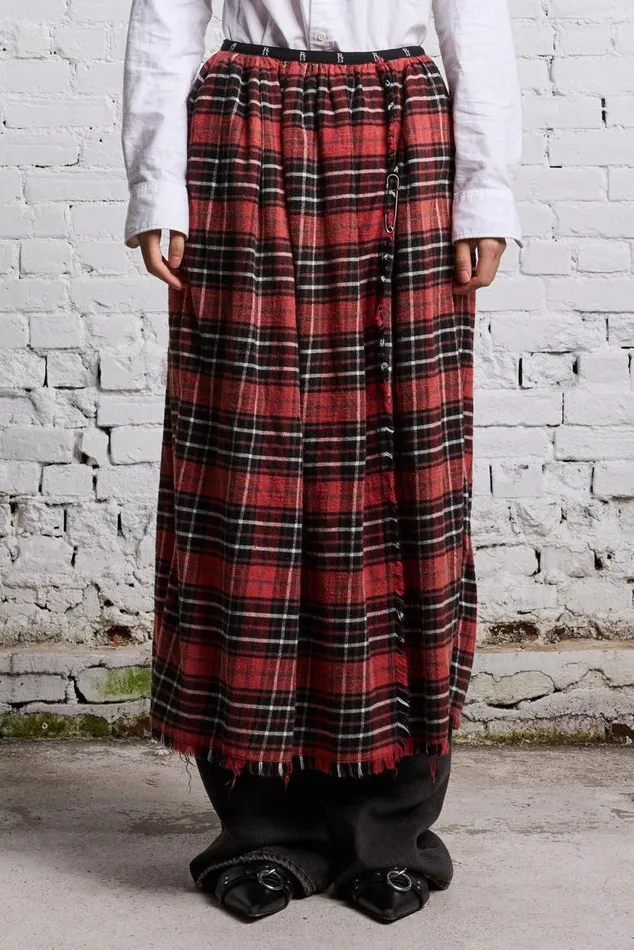 KILT SKIRT 8211 RED AND BLACK Women R13 Dresses and Skirts